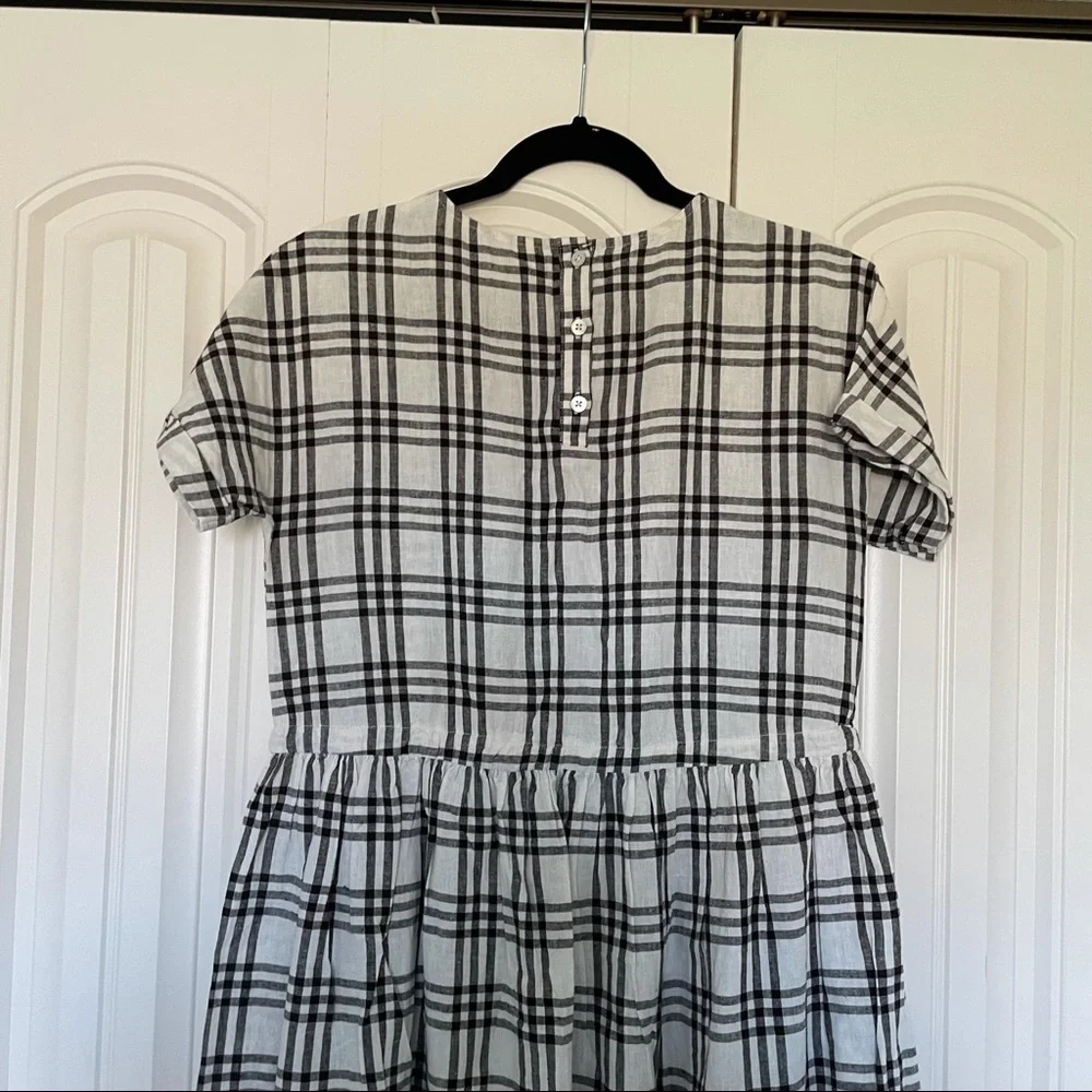 Rylee + Cru Black and White Plaid Midi Dress - Picture 5 of 10